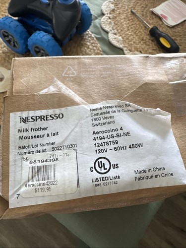 Montalatte nespresso aeroccino - nespresso,